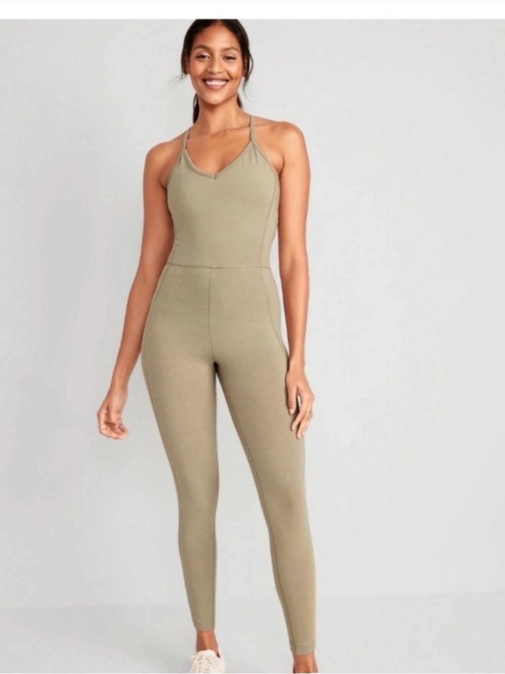 Old navy Women’s Olive Green Slim Jumpsuit sz 3X
